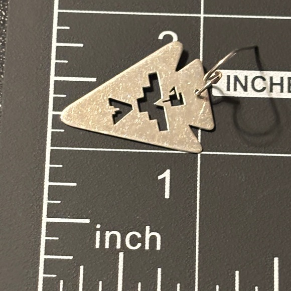 Thunderbird Arrow Earrings signed RLG See Photos Sterling Earrings - Picture 7 of 11